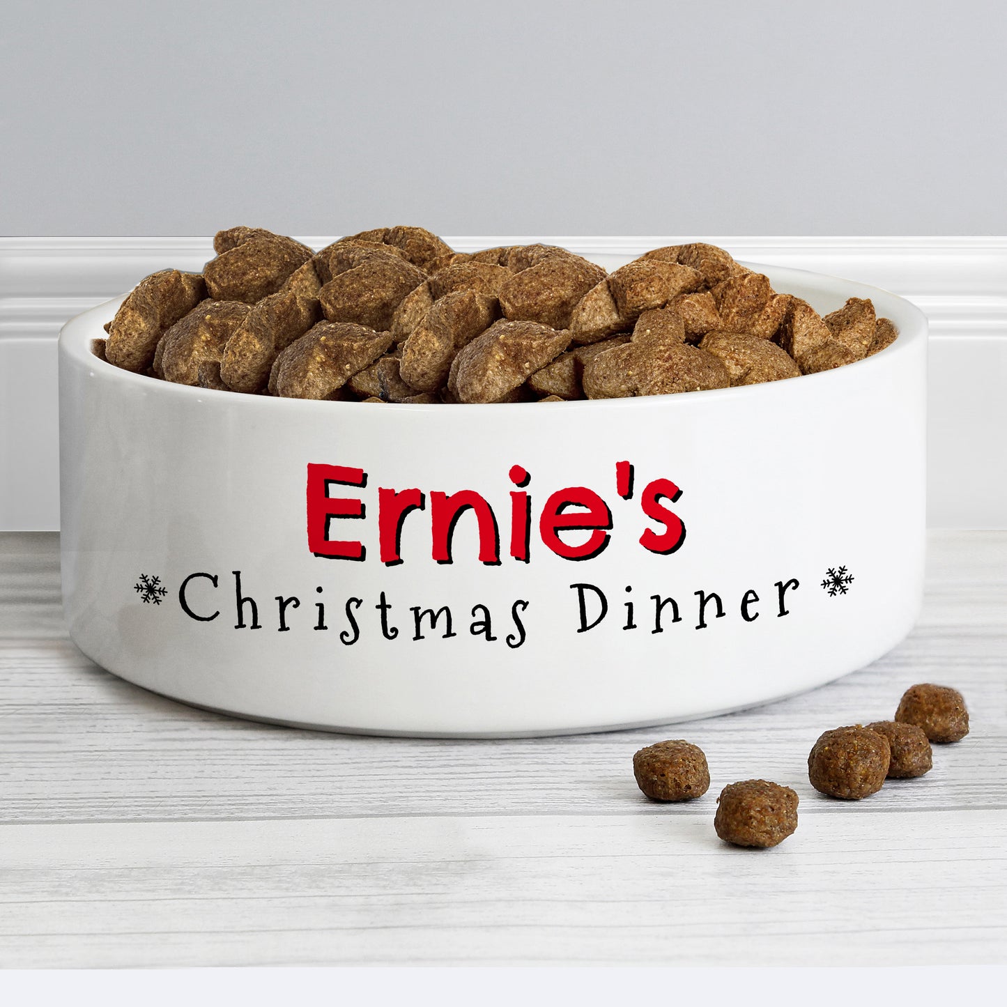 Personalised Christmas Dinner 15cm Medium Pet Bowl - image 3