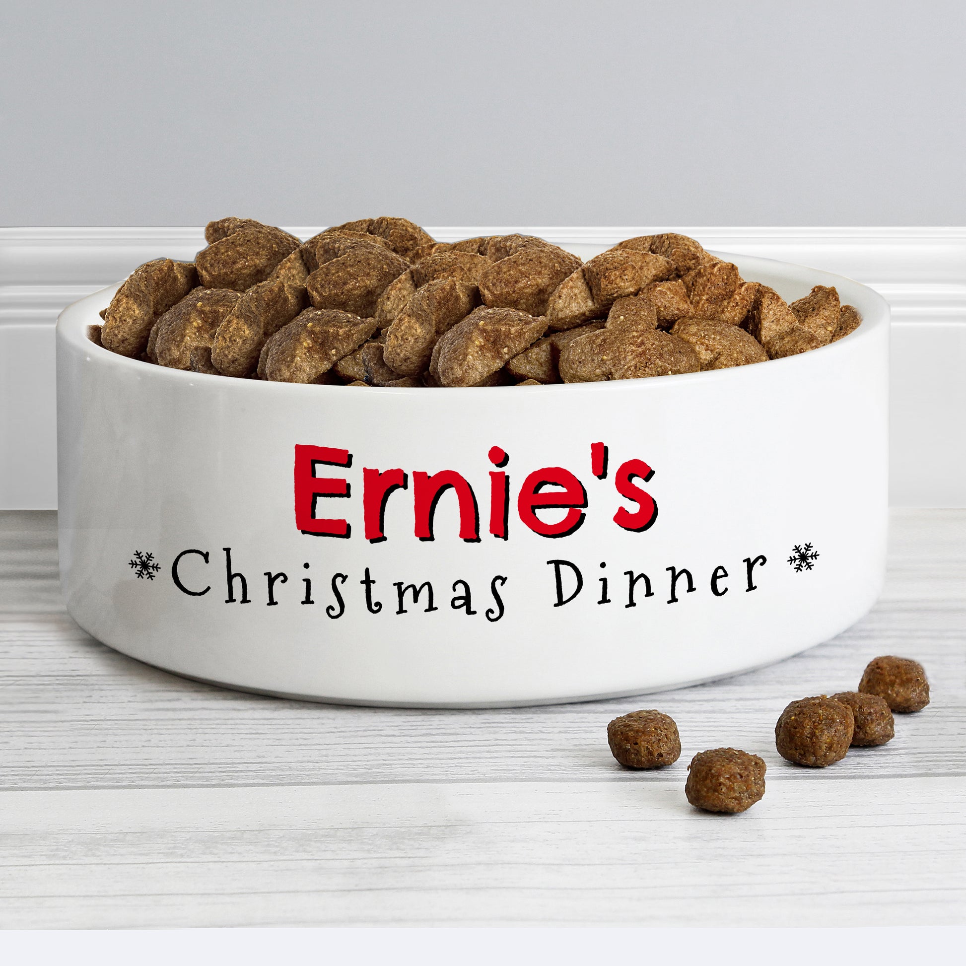 Personalised Christmas Dinner 15cm Medium Pet Bowl - image 3