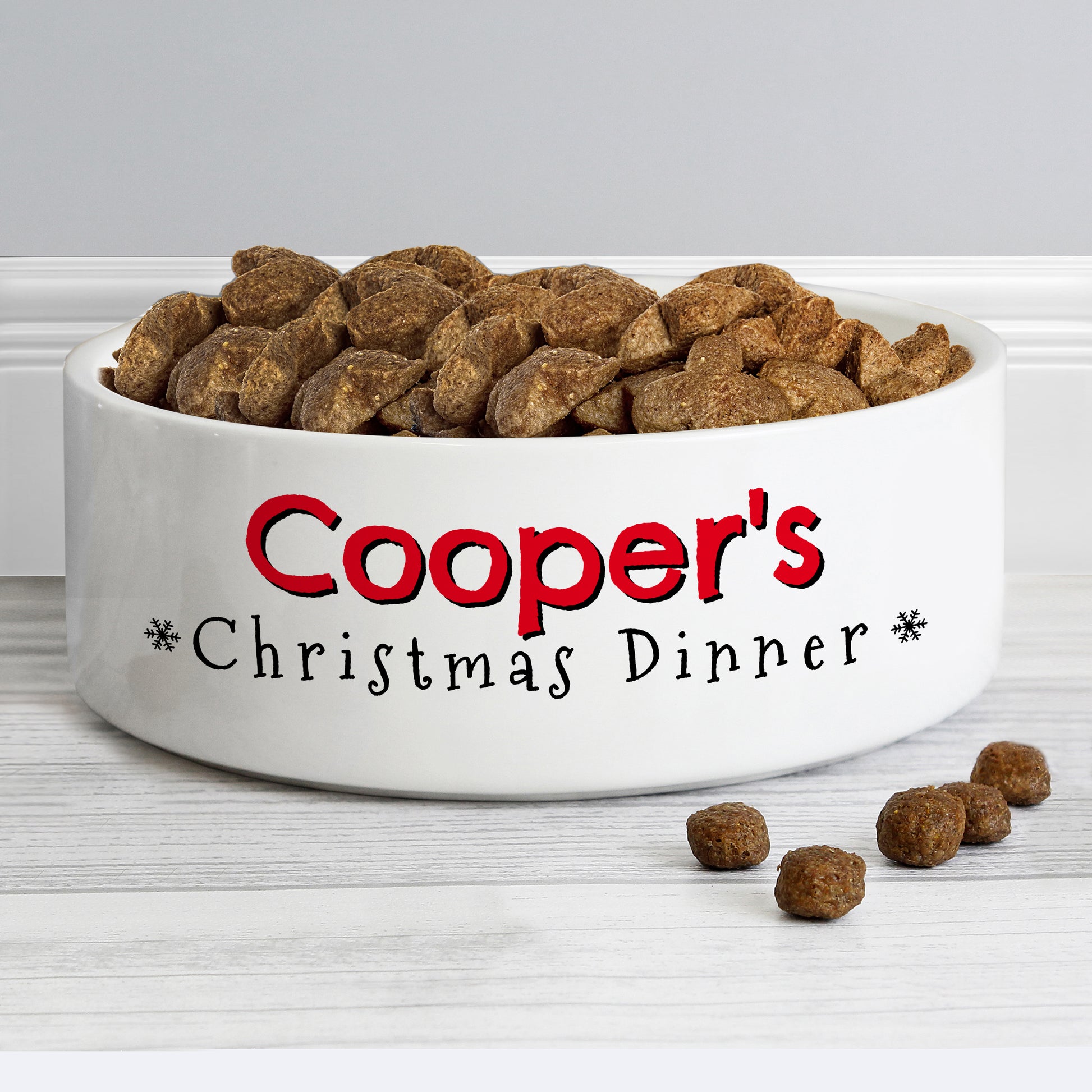 Personalised Christmas Dinner 15cm Medium Pet Bowl - image 4
