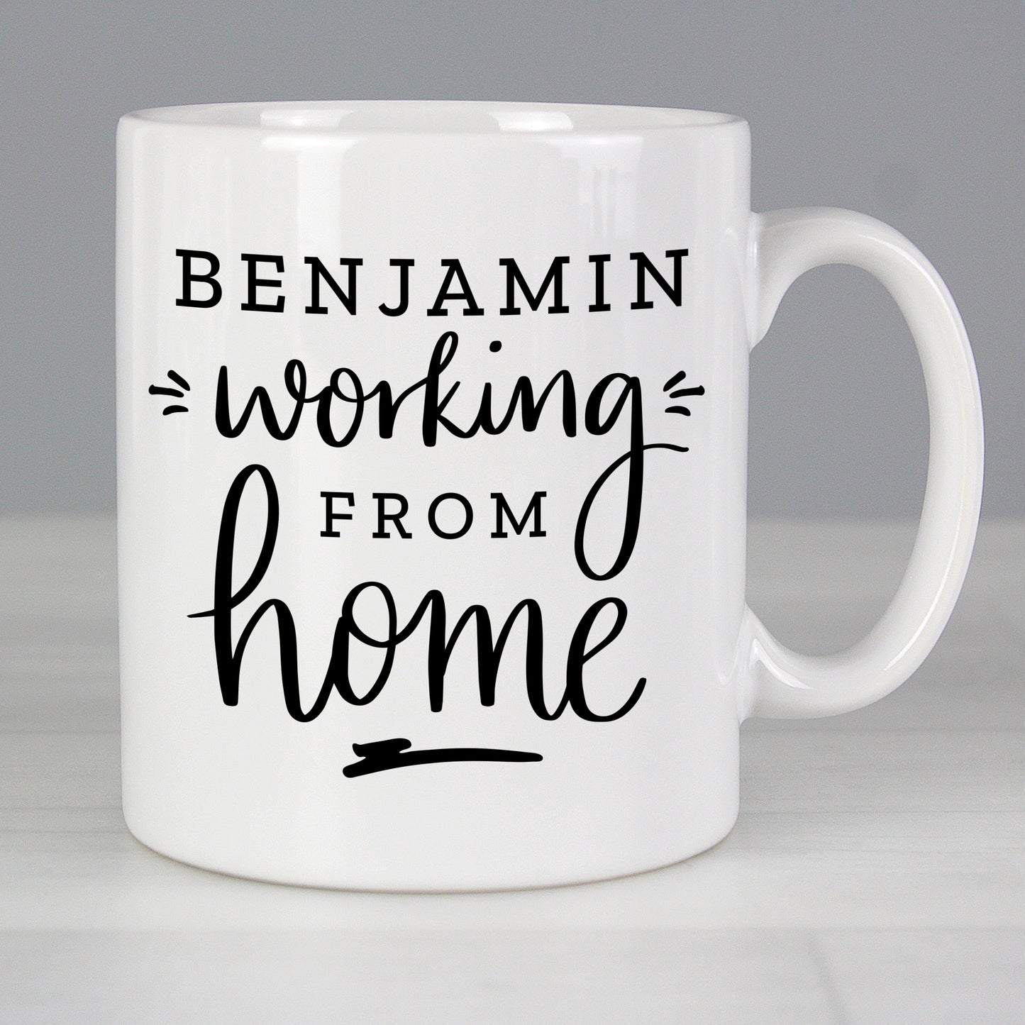 Personalised Working From Home Mug from Heartfelt Gifts