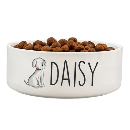 Personalised Scribble Dog 15cm Medium Pet Bowl - image 2