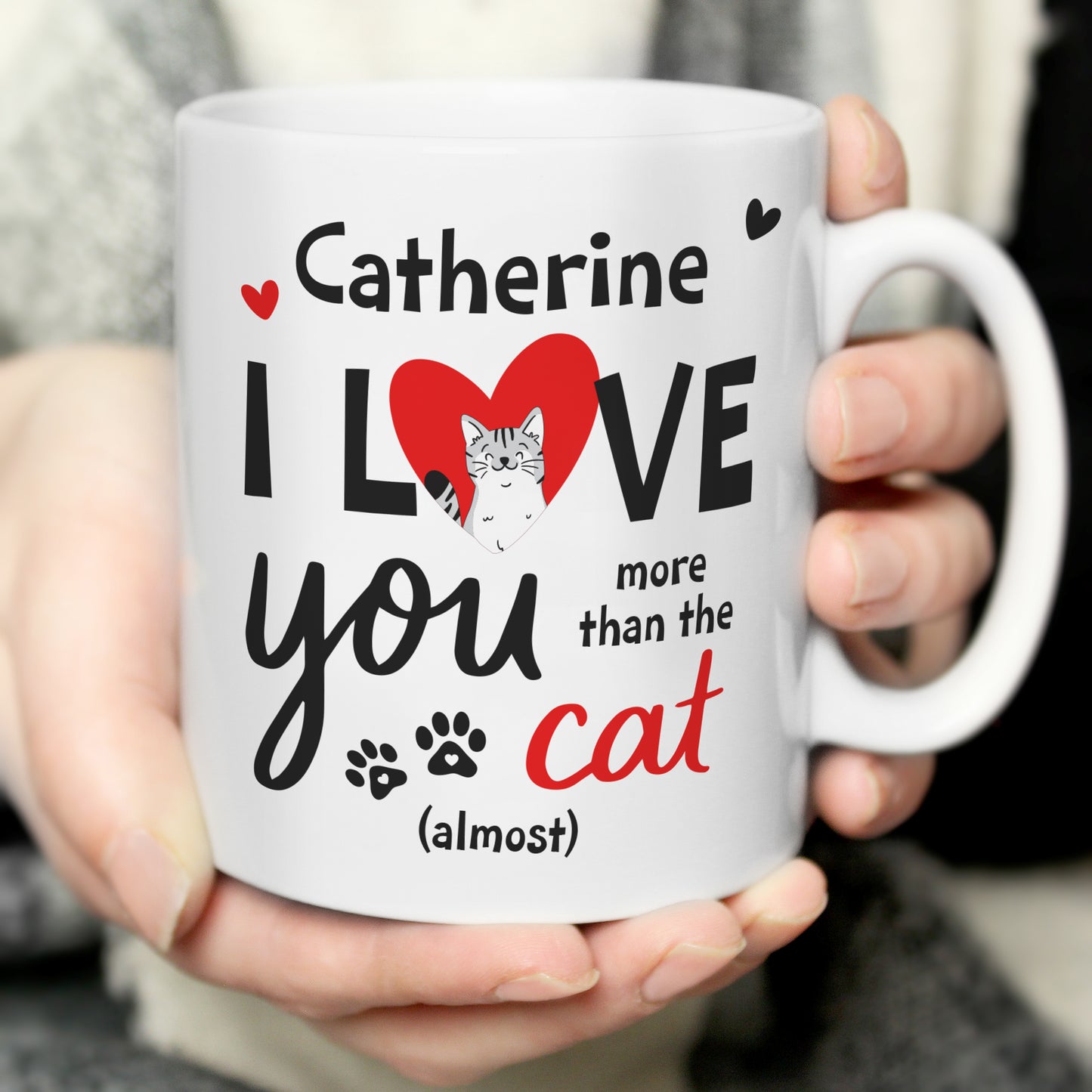 Personalised I Love You More Than The Cat Mug - image 2