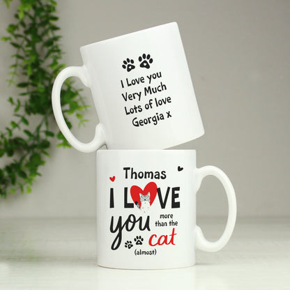 Personalised I Love You More Than The Cat Mug - image 4
