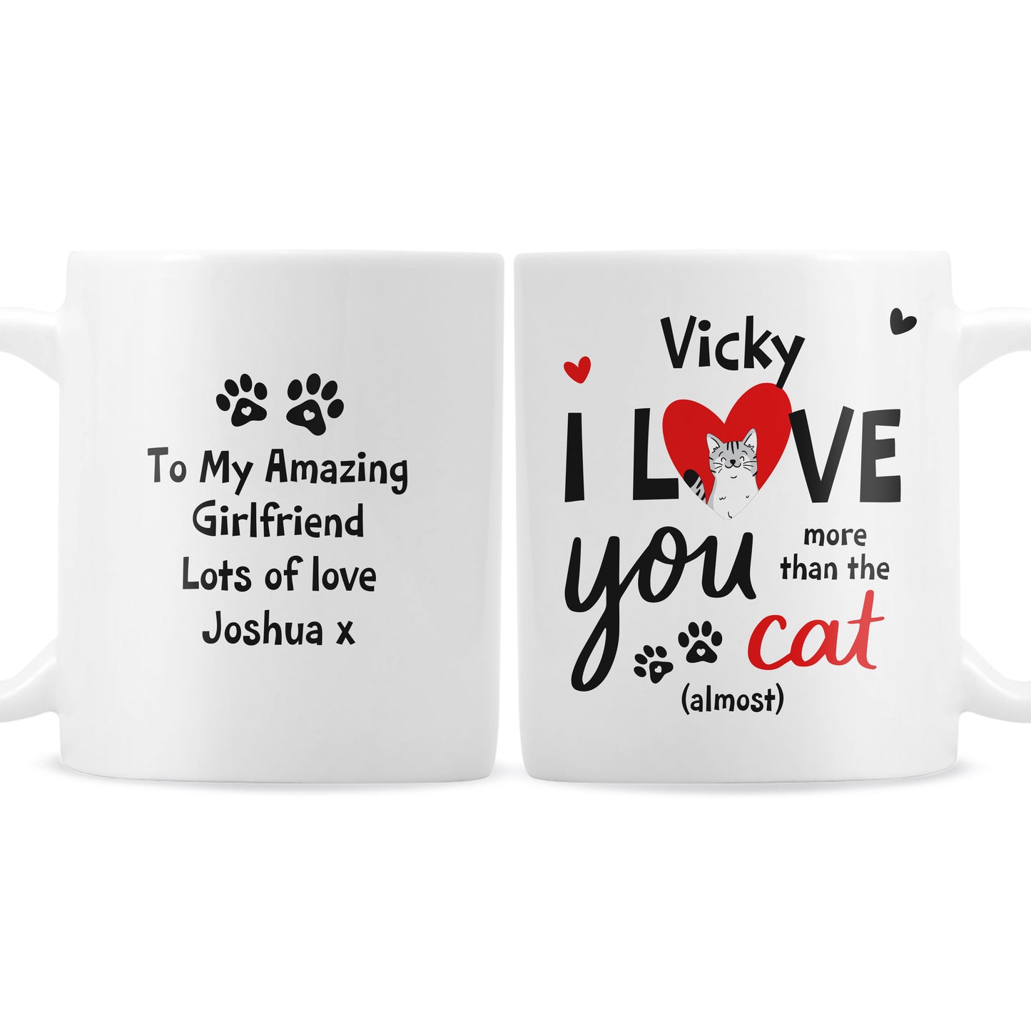 Personalised I Love You More Than The Cat Mug - image 5