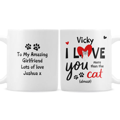 Personalised I Love You More Than The Cat Mug - image 5