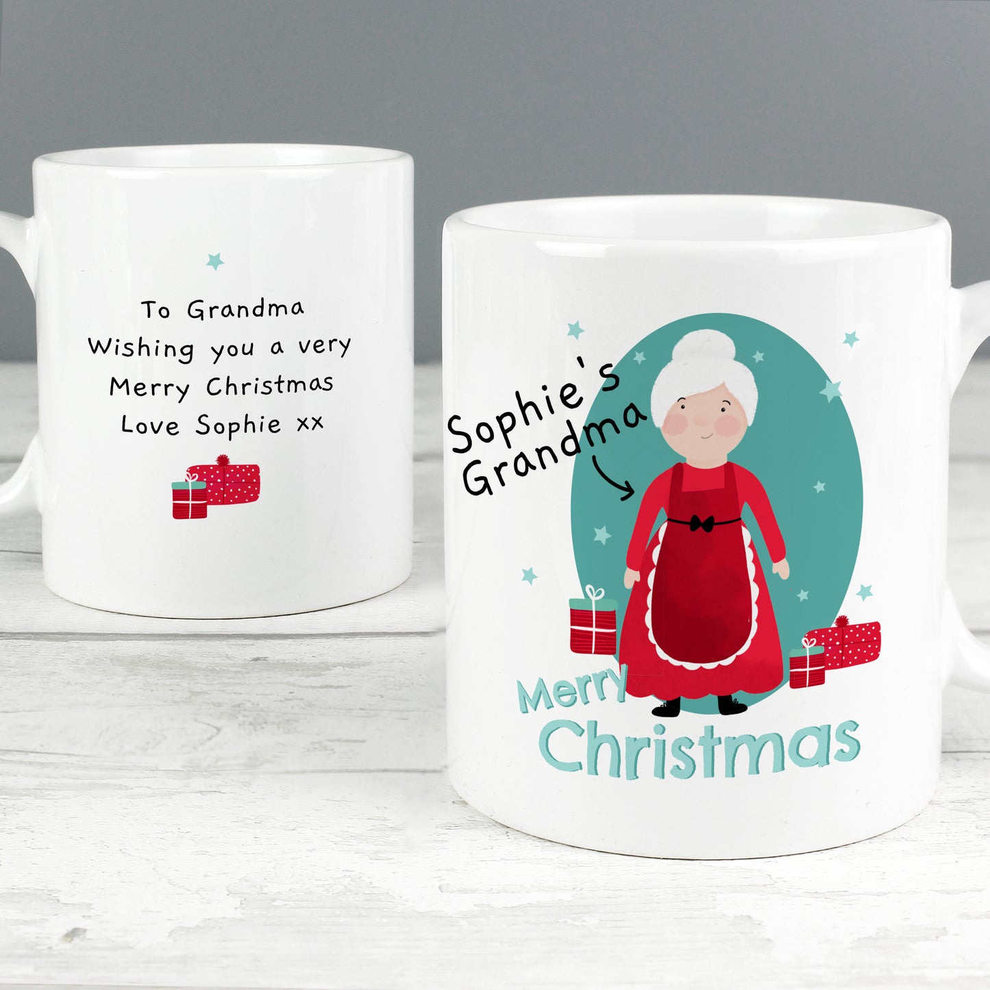 Personalised Mrs Claus Christmas Mug - image 3