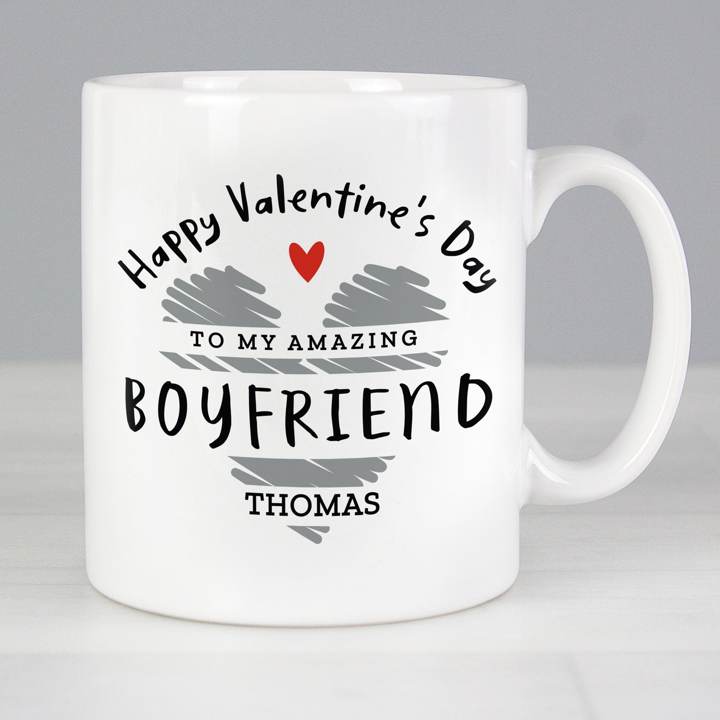 Personalised Happy Valentine's Day Mug from Heartfelt Gifts