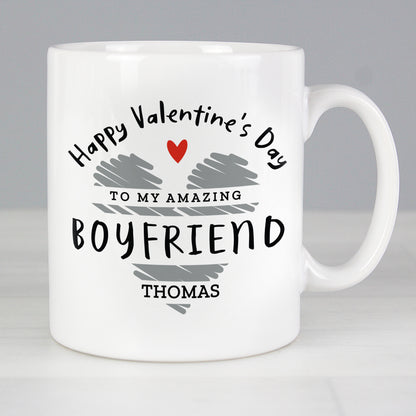 Personalised Happy Valentine's Day Mug from Heartfelt Gifts