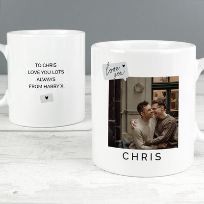 Personalised Love You Snapshot Photo Upload Mug - image 7