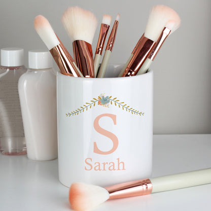 Personalised Floral Bouquet Ceramic Storage Pot from Heartfelt Gifts
