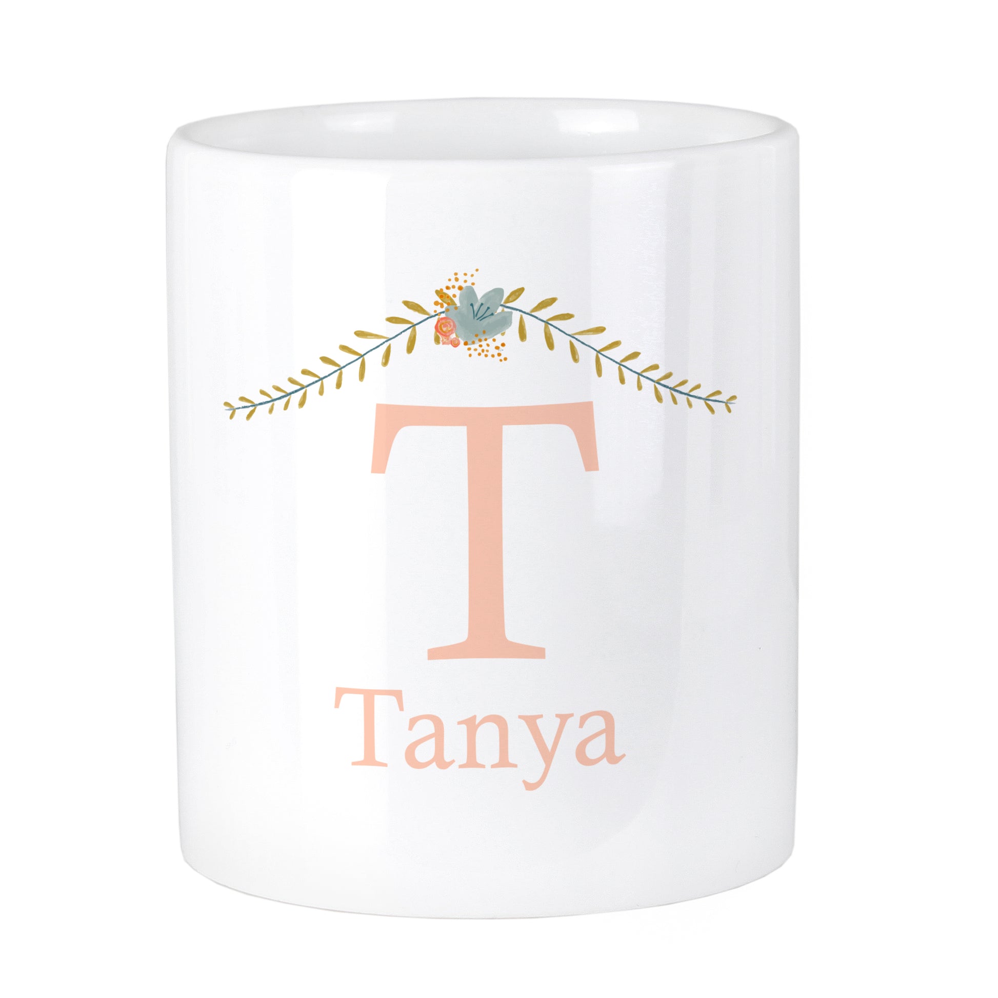 Personalised Floral Bouquet Ceramic Storage Pot - image 2