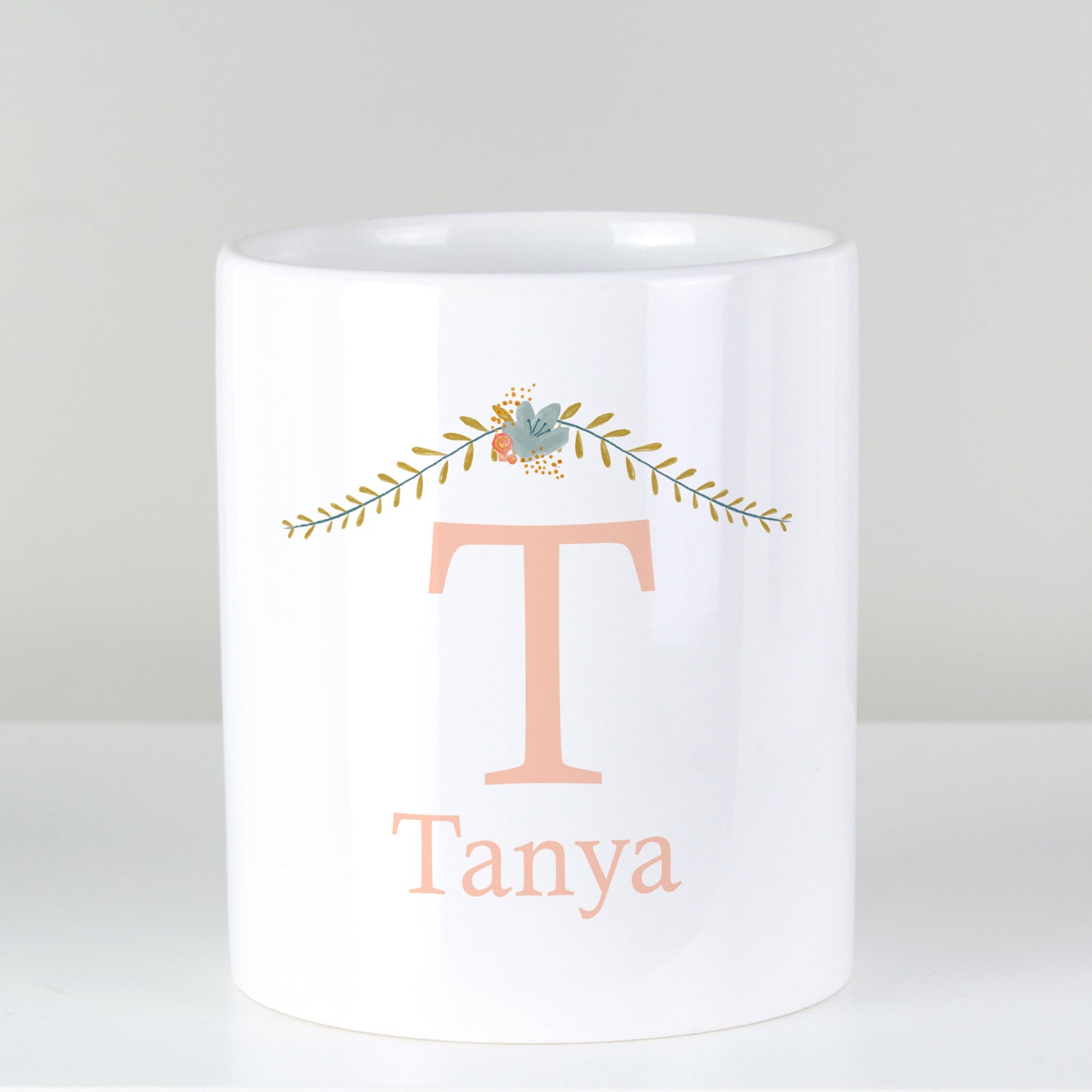 Personalised Floral Bouquet Ceramic Storage Pot - image 5