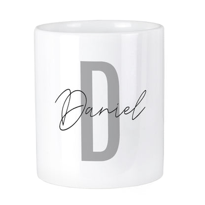 Personalised Initial & Name Ceramic Storage Pot - image 2