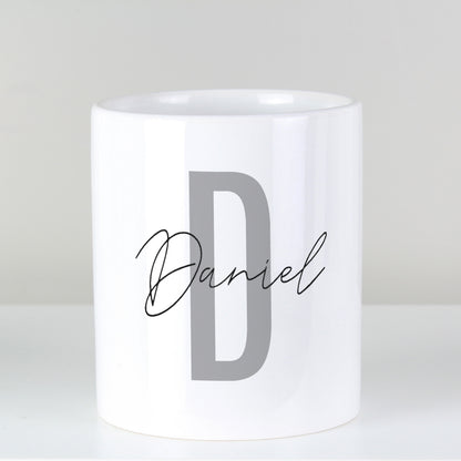 Personalised Initial & Name Ceramic Storage Pot - image 4