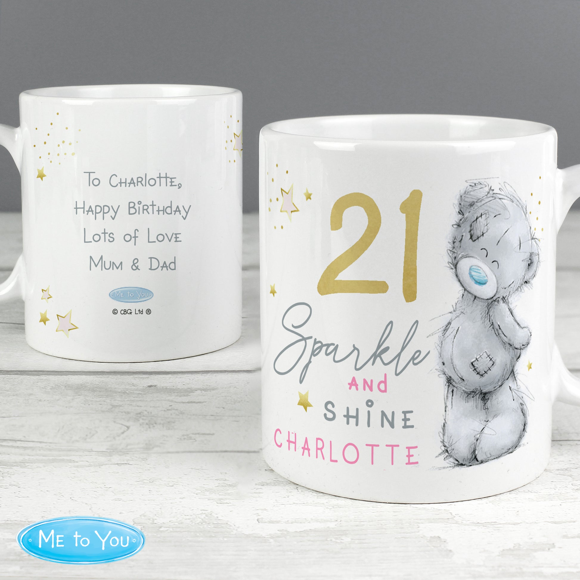 Personalised Me To You Sparkle & Shine Birthday Mug - image 3