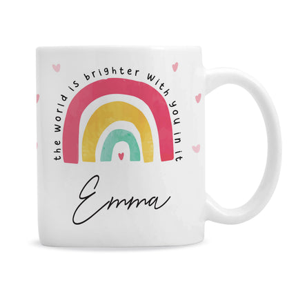 Personalised You Make The World Brighter Mug - image 2