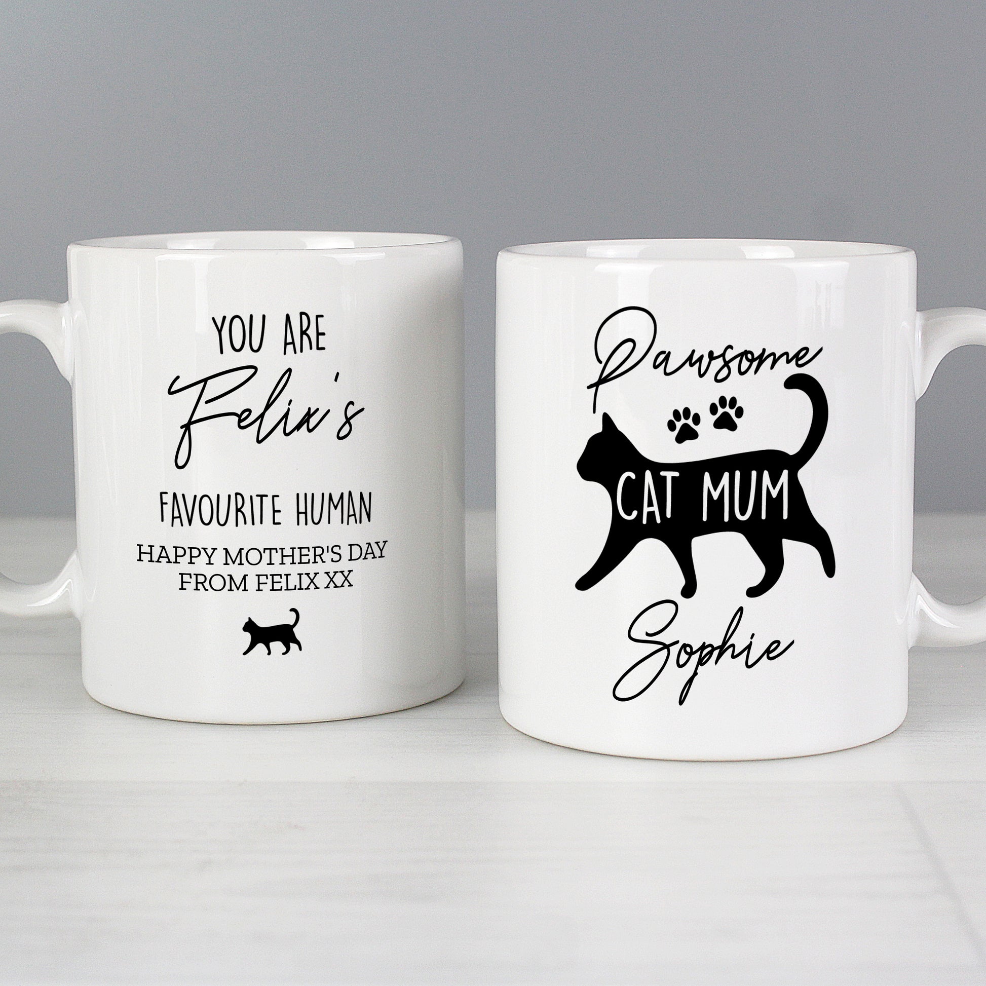 Personalised Pawsome Cat Mum Mug - image 3
