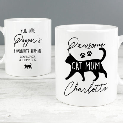 Personalised Pawsome Cat Mum Mug - image 4