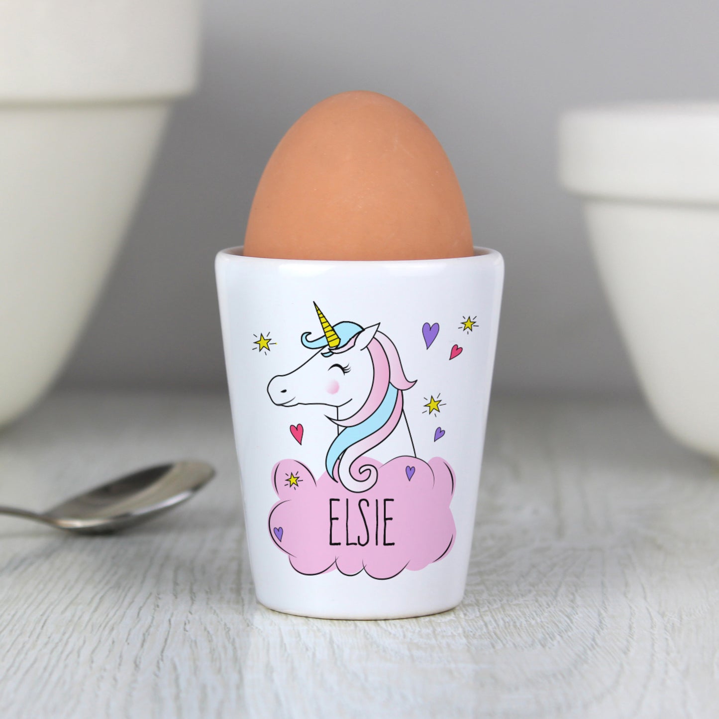 Personalised Unicorn Egg Cup - image 5