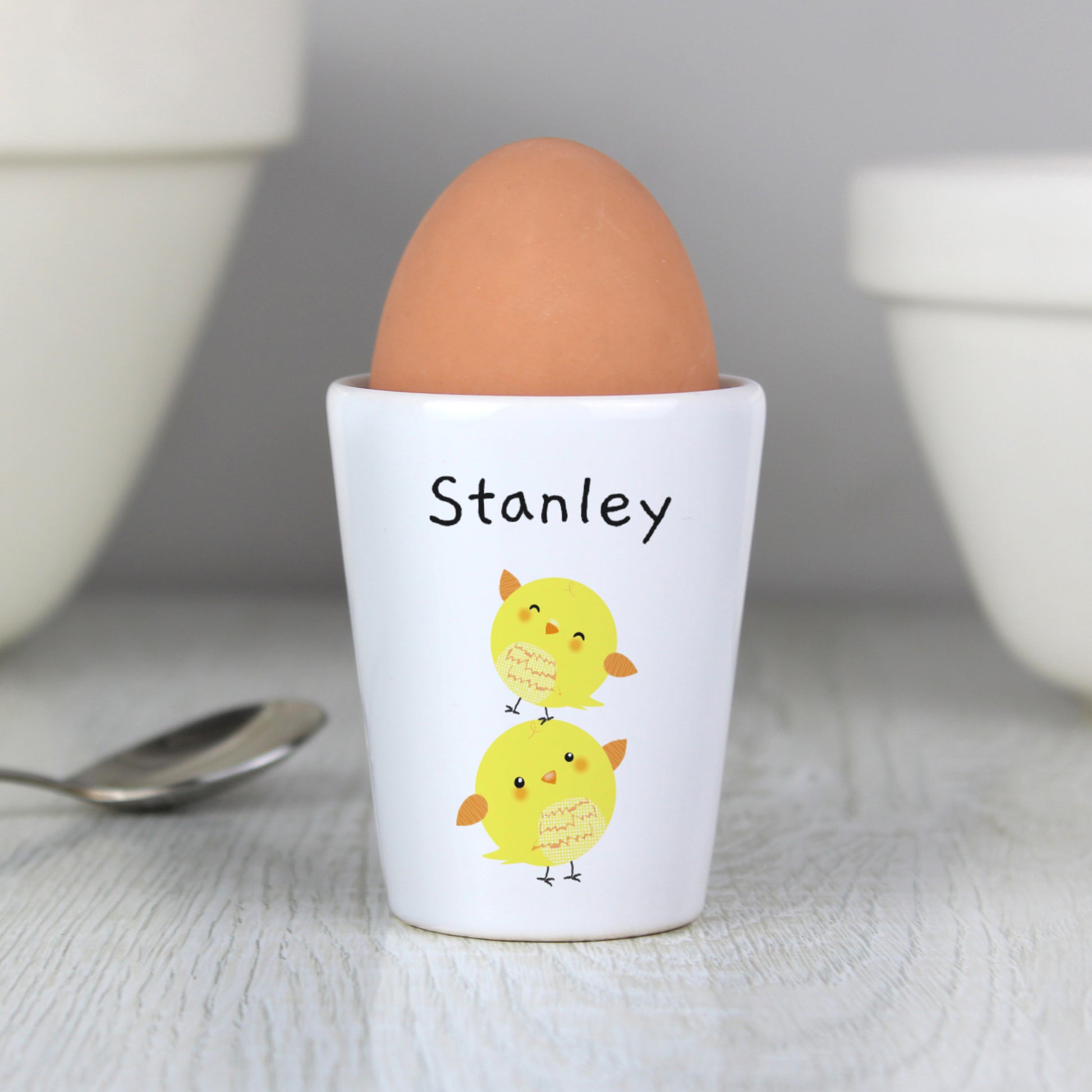 Personalised Easter Chicks Egg Cup from Heartfelt Gifts
