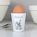 Personalised Grey Easter Bunny Egg Cup from Heartfelt Gifts
