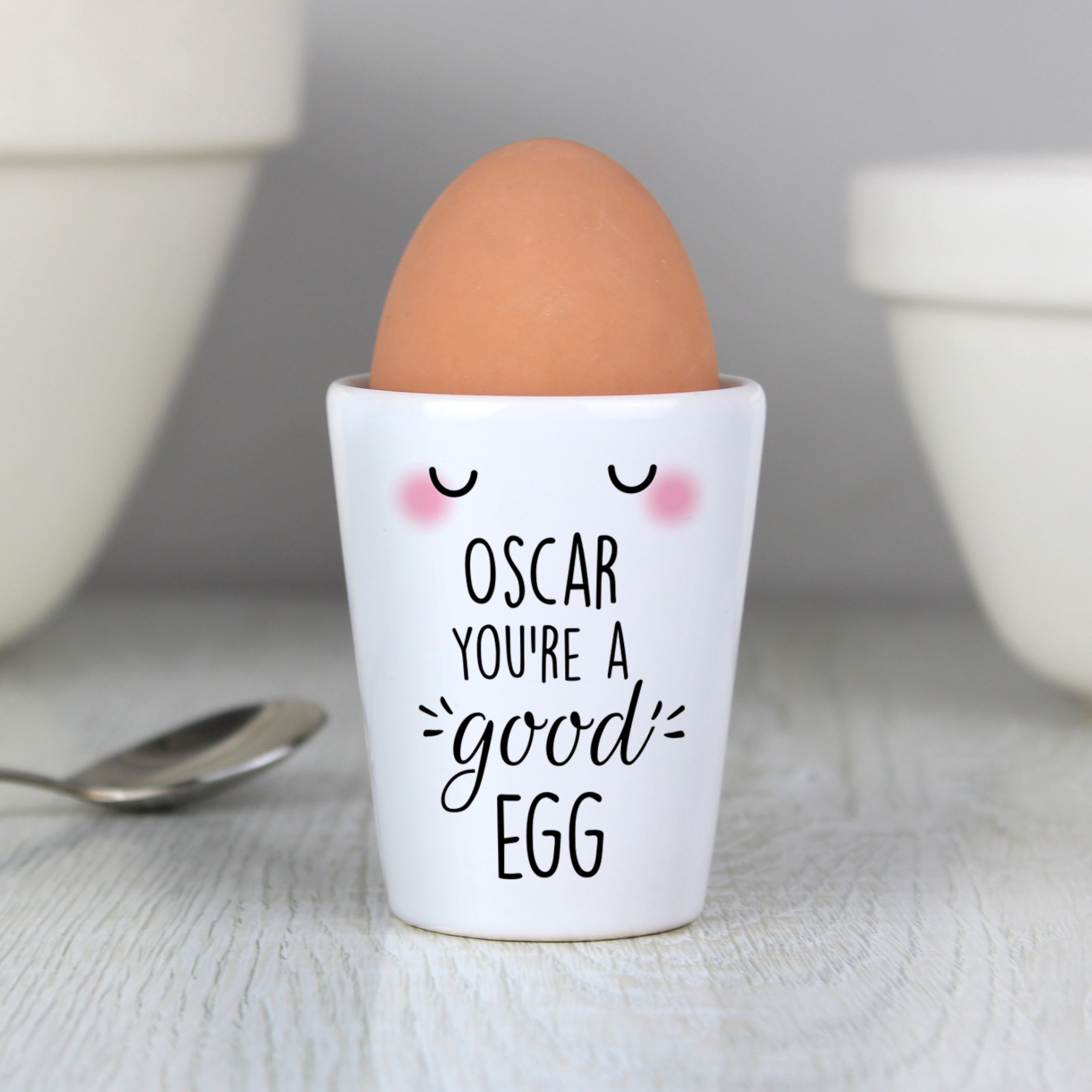 Personalised You're A Good Egg Cup from Heartfelt Gifts