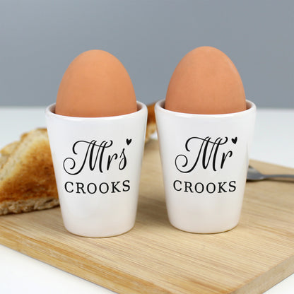 Personalised Mr & Mrs Egg Cups - image 7