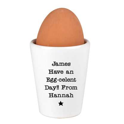 Personalised Star Free Text Egg Cup - image 6