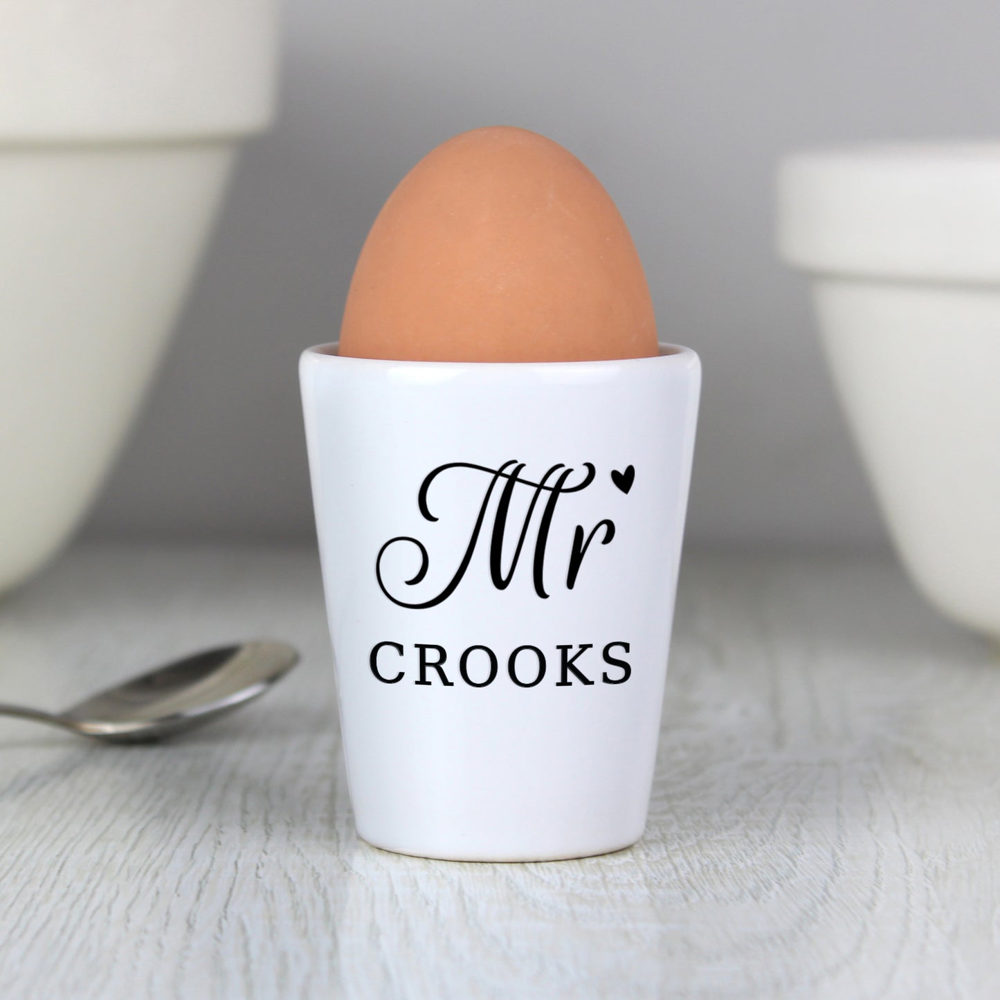 Personalised Mr Egg Cup from Heartfelt Gifts