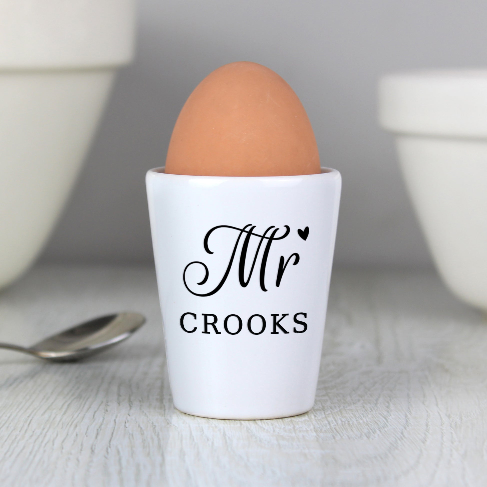 Personalised Mr Egg Cup from Heartfelt Gifts