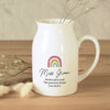 Personalised Rainbow Flower Jug Vase