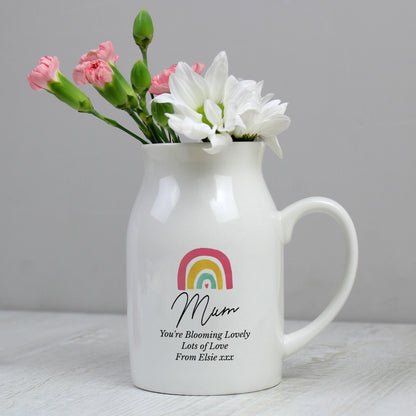 Personalised Rainbow Flower Jug Vase - image 3