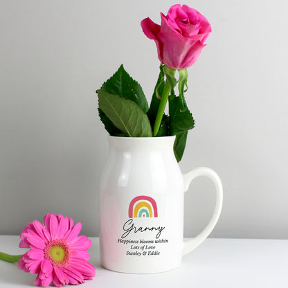 Personalised Rainbow Flower Jug Vase - image 6