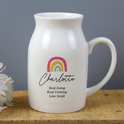 Personalised Rainbow Flower Jug Vase - image 7