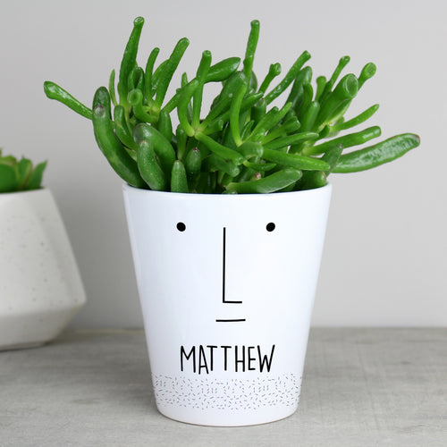 Personalised 'Mr Face' Plant Pot from Heartfelt Gifts