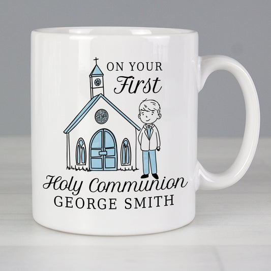 Personalised Boys First Holy Communion Mug from Heartfelt Gifts