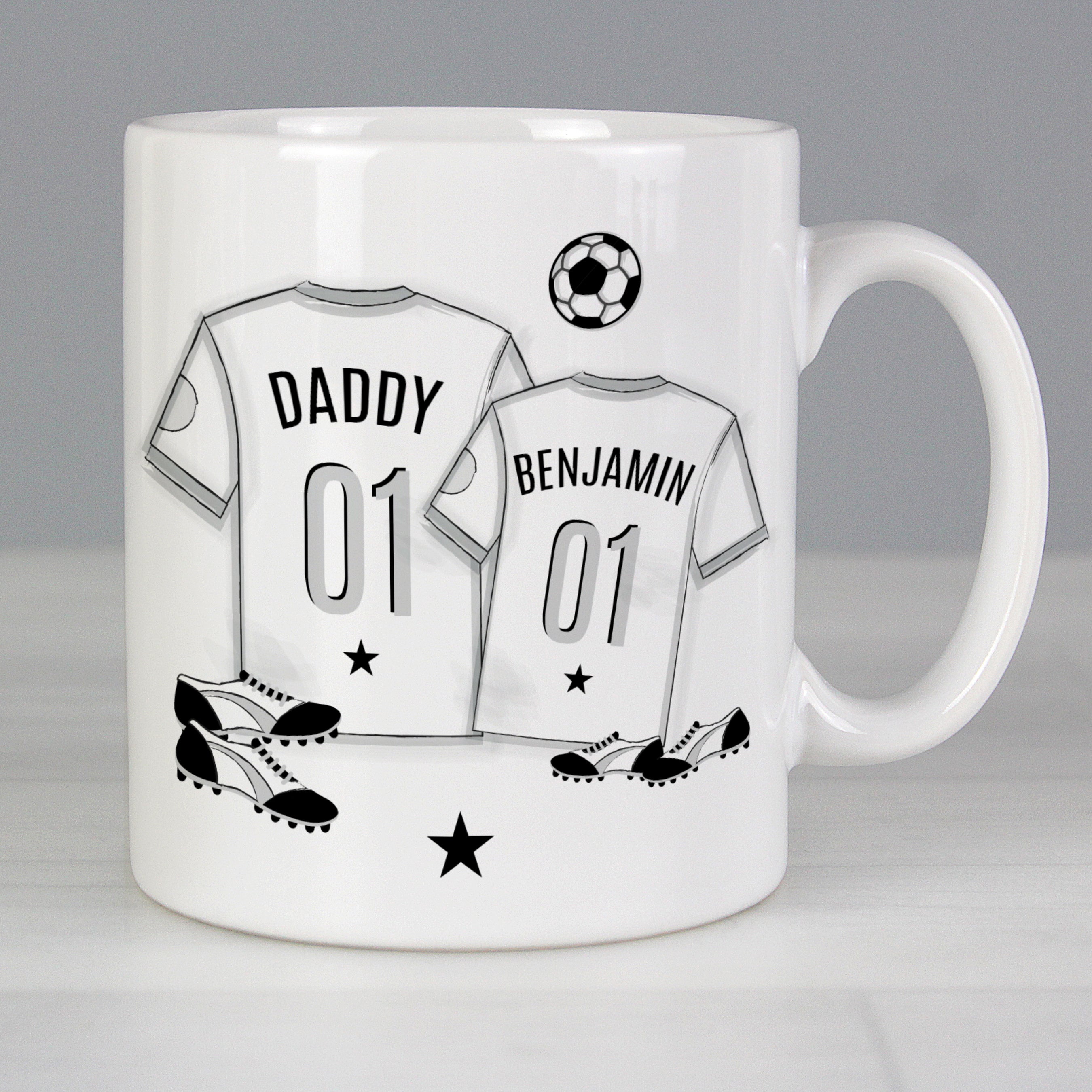 Personalised Football Mini Me Mug from Heartfelt Gifts