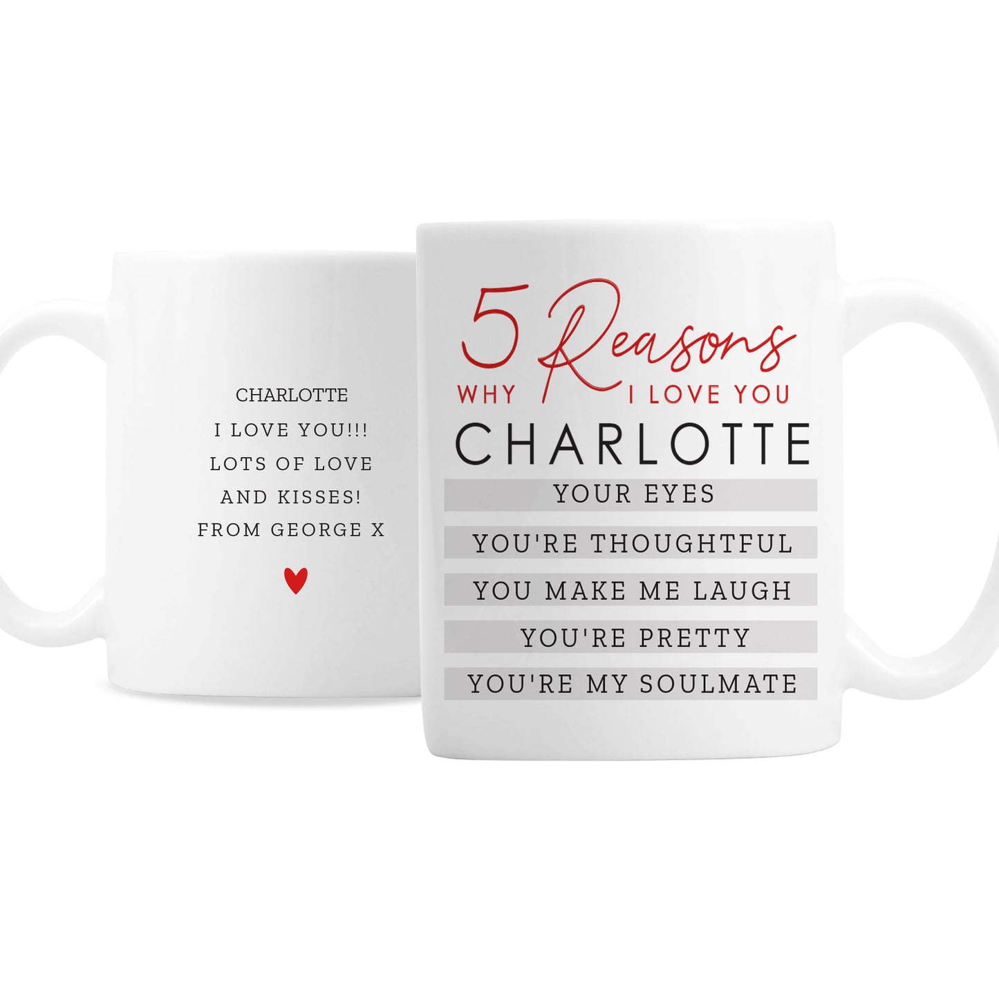 Personalised 5 Reasons Why Mug - image 2