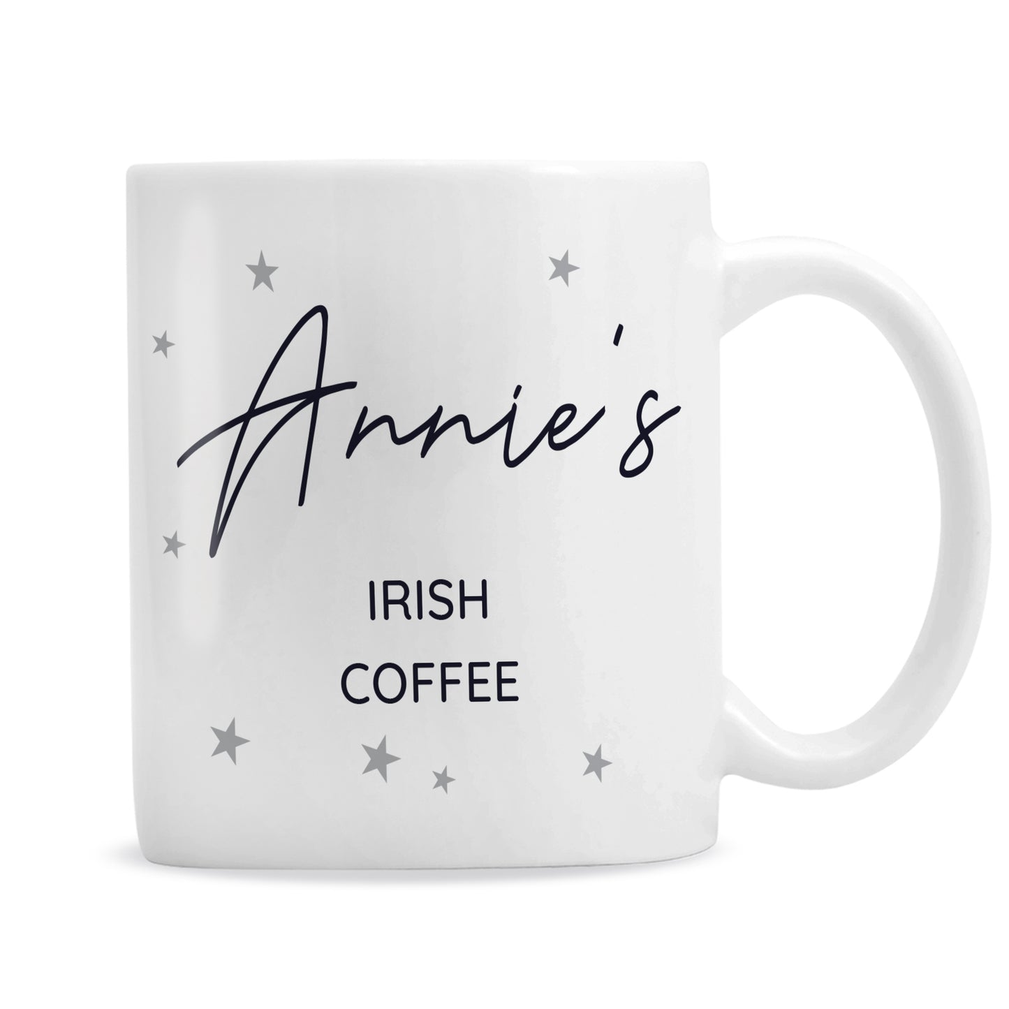 Personalised Free Text Little Grey Stars Mug - image 4