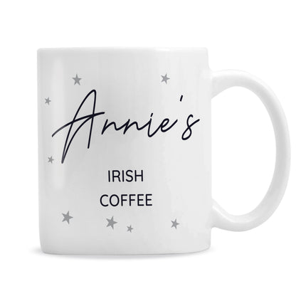 Personalised Free Text Little Grey Stars Mug - image 4