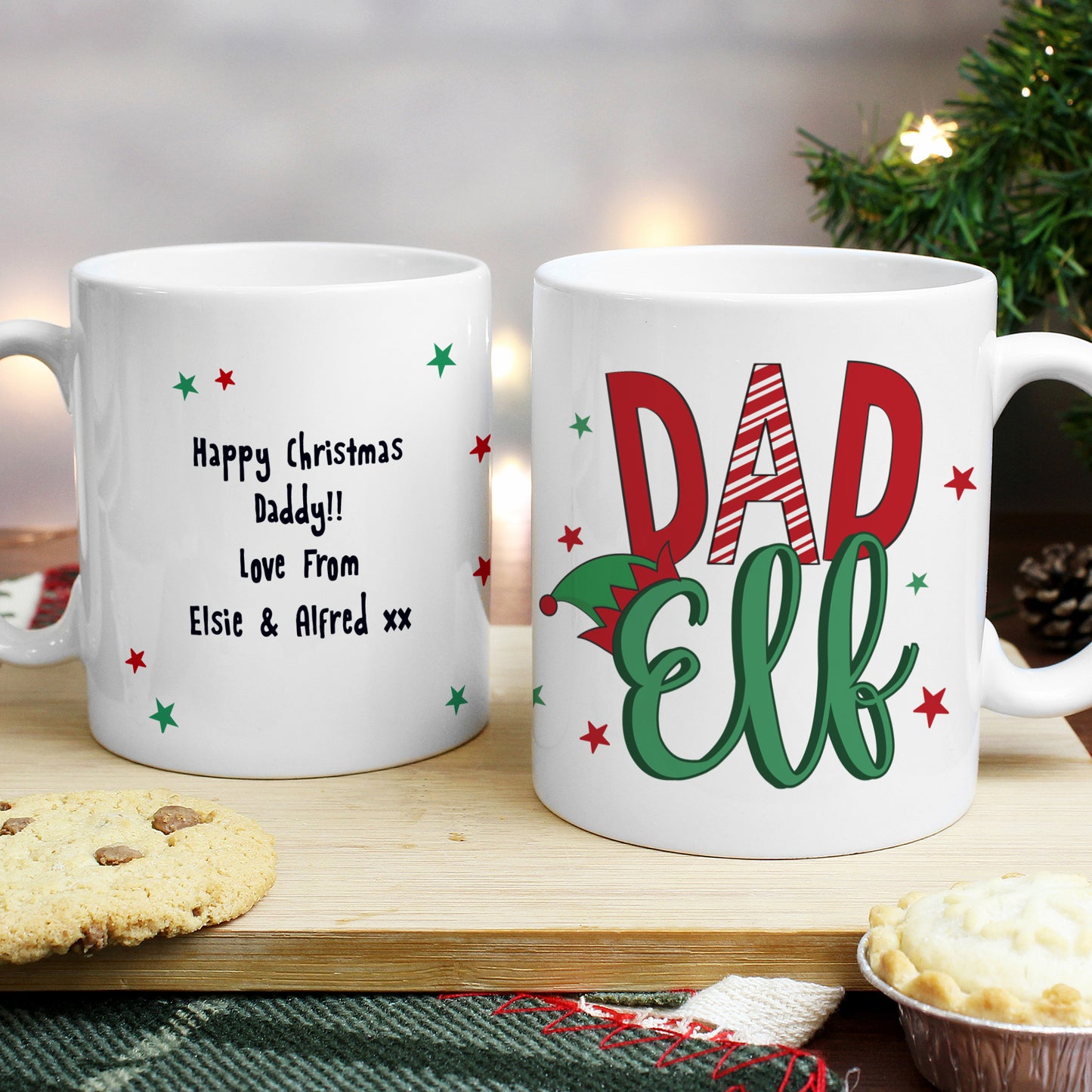Personalised Dad Elf Mug from Heartfelt Gifts
