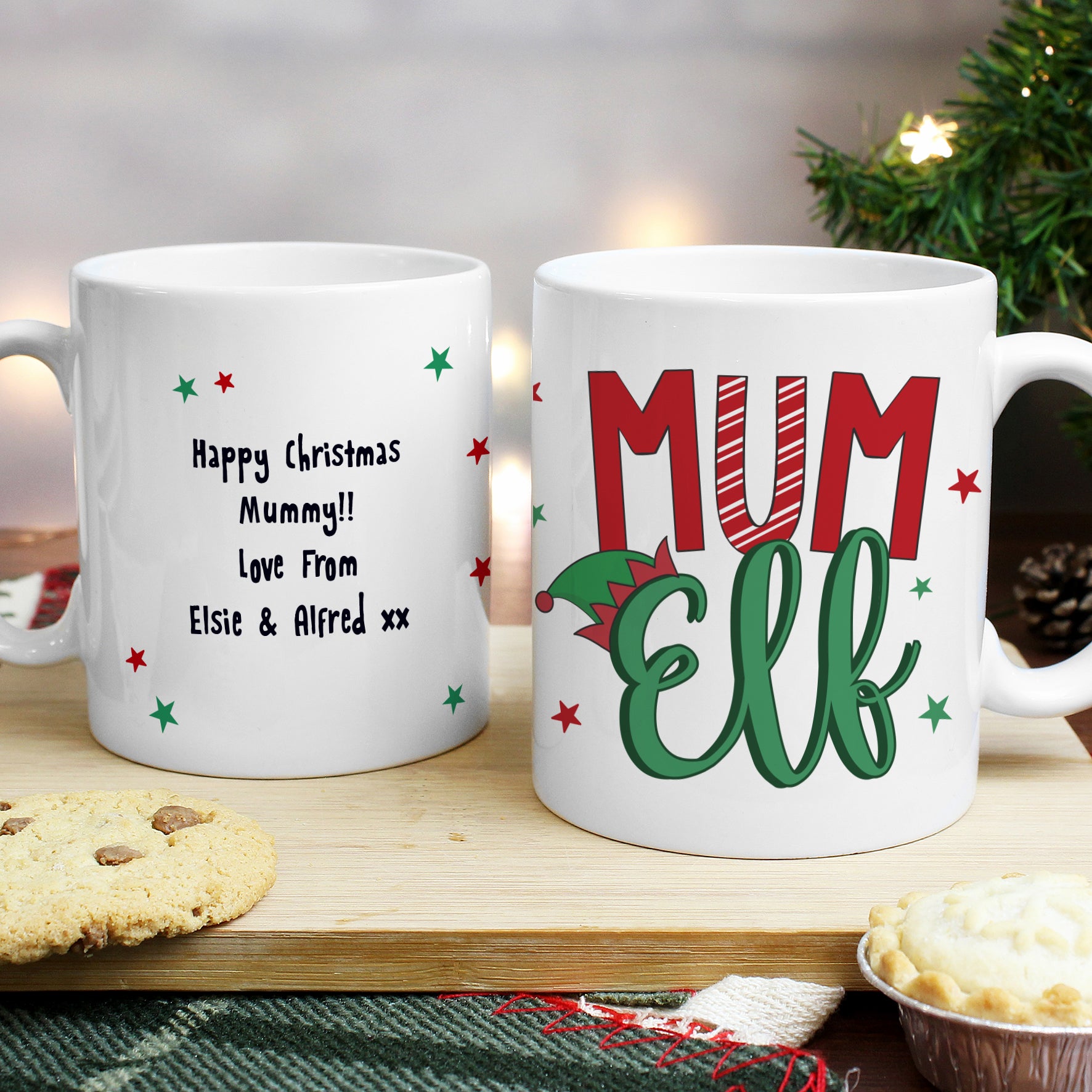 Personalised Mum Elf Mug from Heartfelt Gifts