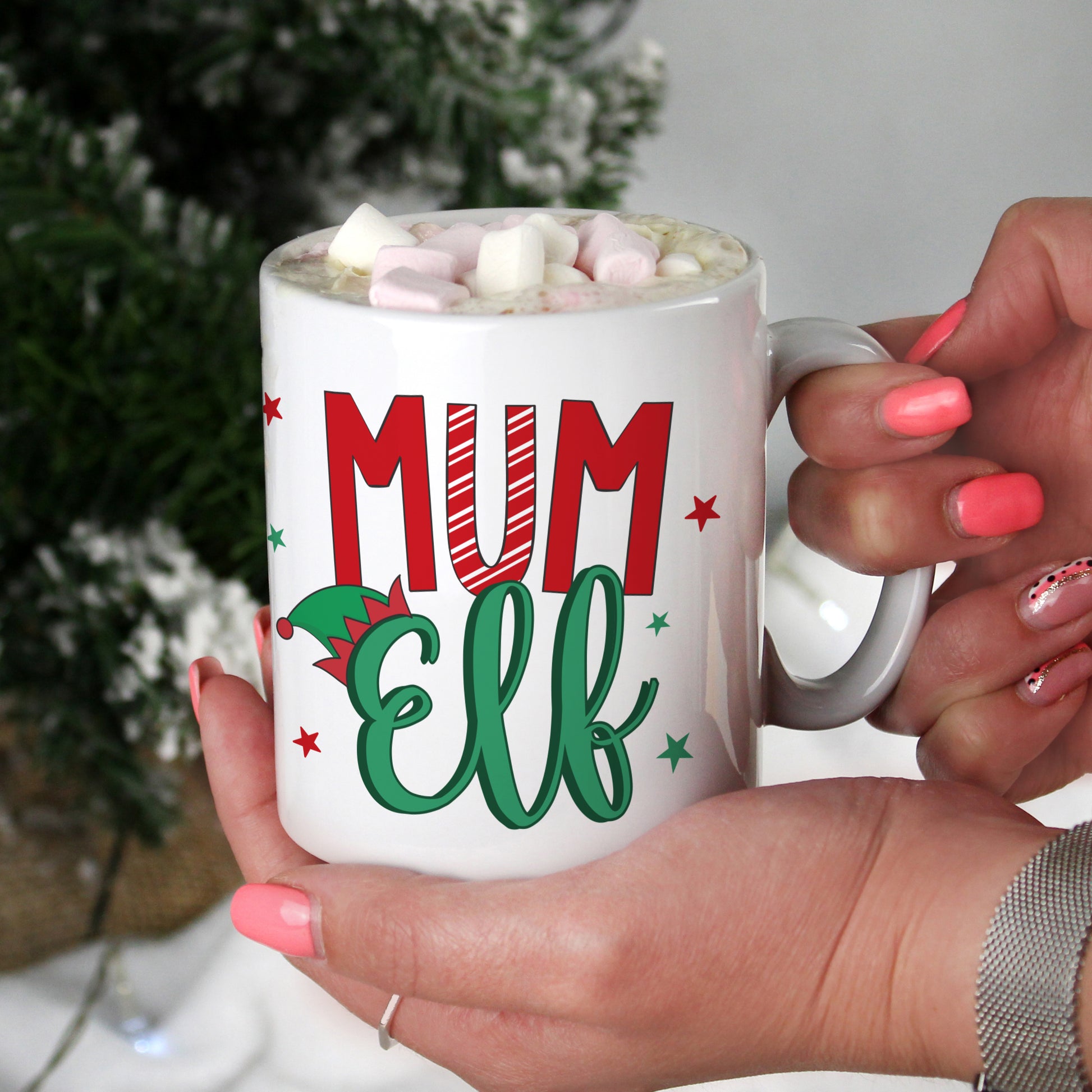 Personalised Mum Elf Mug - image 2
