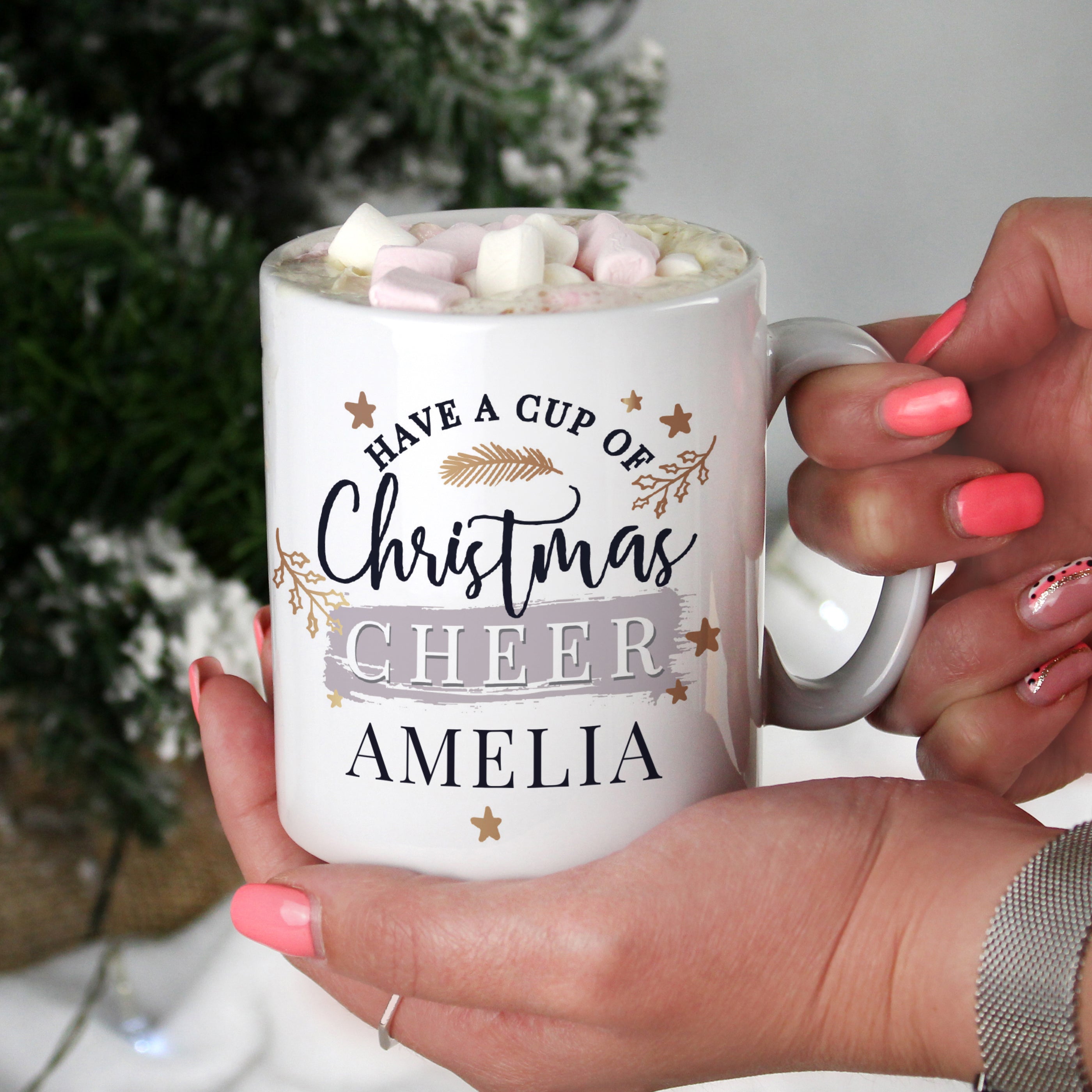 Personalised Cup of Christmas Cheer Mug from Heartfelt Gifts