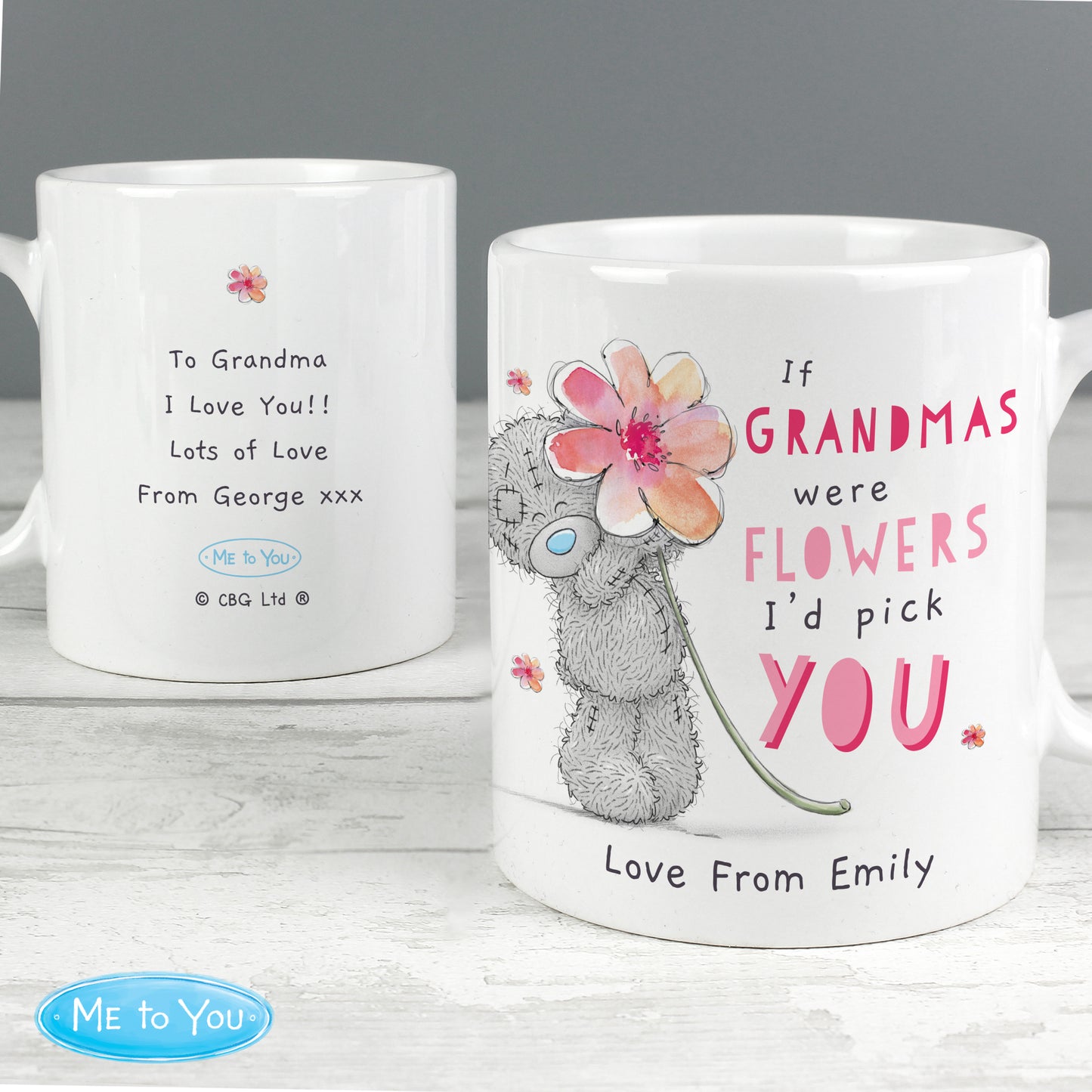 Personalised Me To You If...Were Flowers Mug - image 3