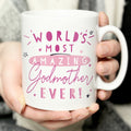 Personalised World's Most Amazing Godmother Mug from Heartfelt Gifts