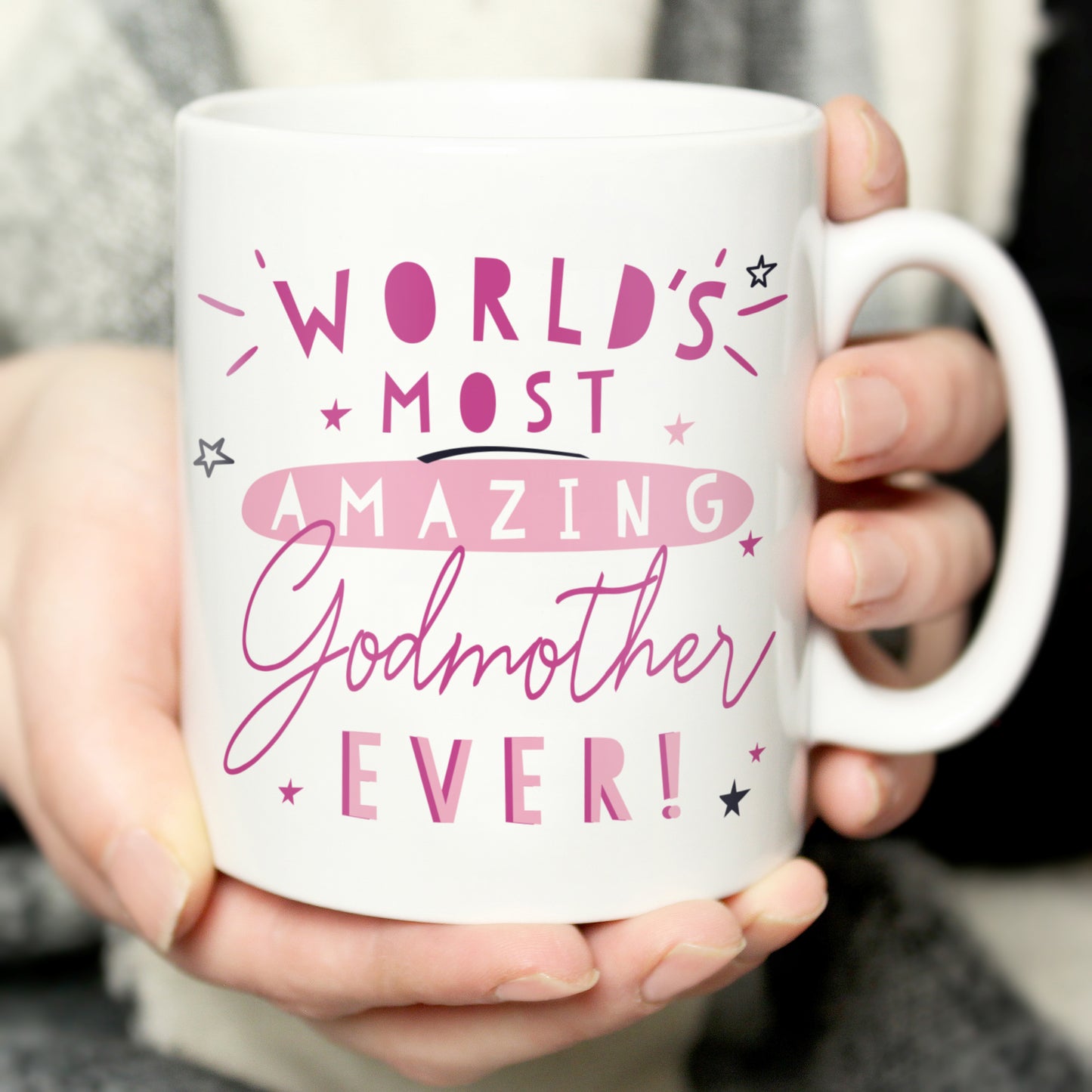 Personalised World's Most Amazing Godmother Mug from Heartfelt Gifts