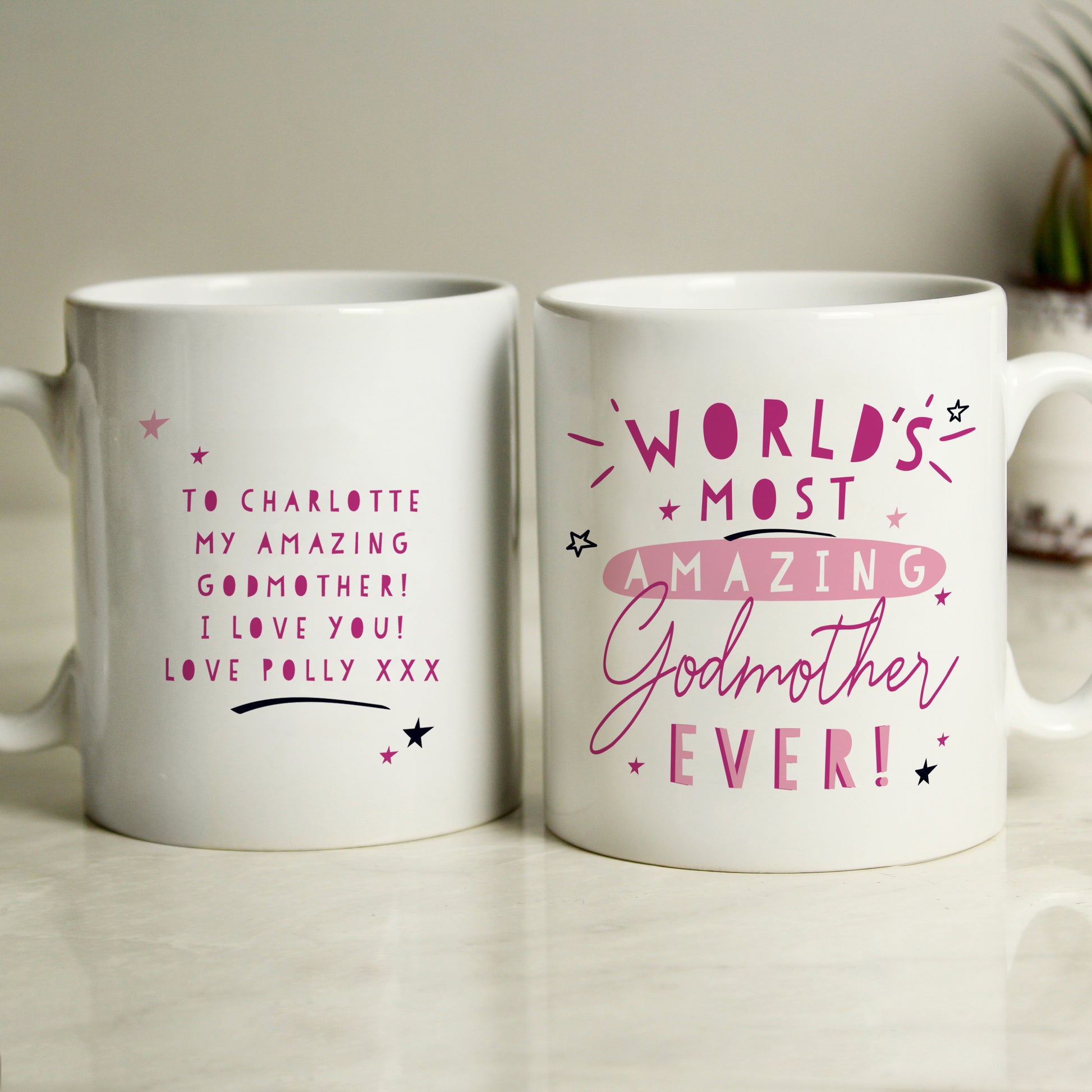 Personalised World's Most Amazing Godmother Mug - image 3