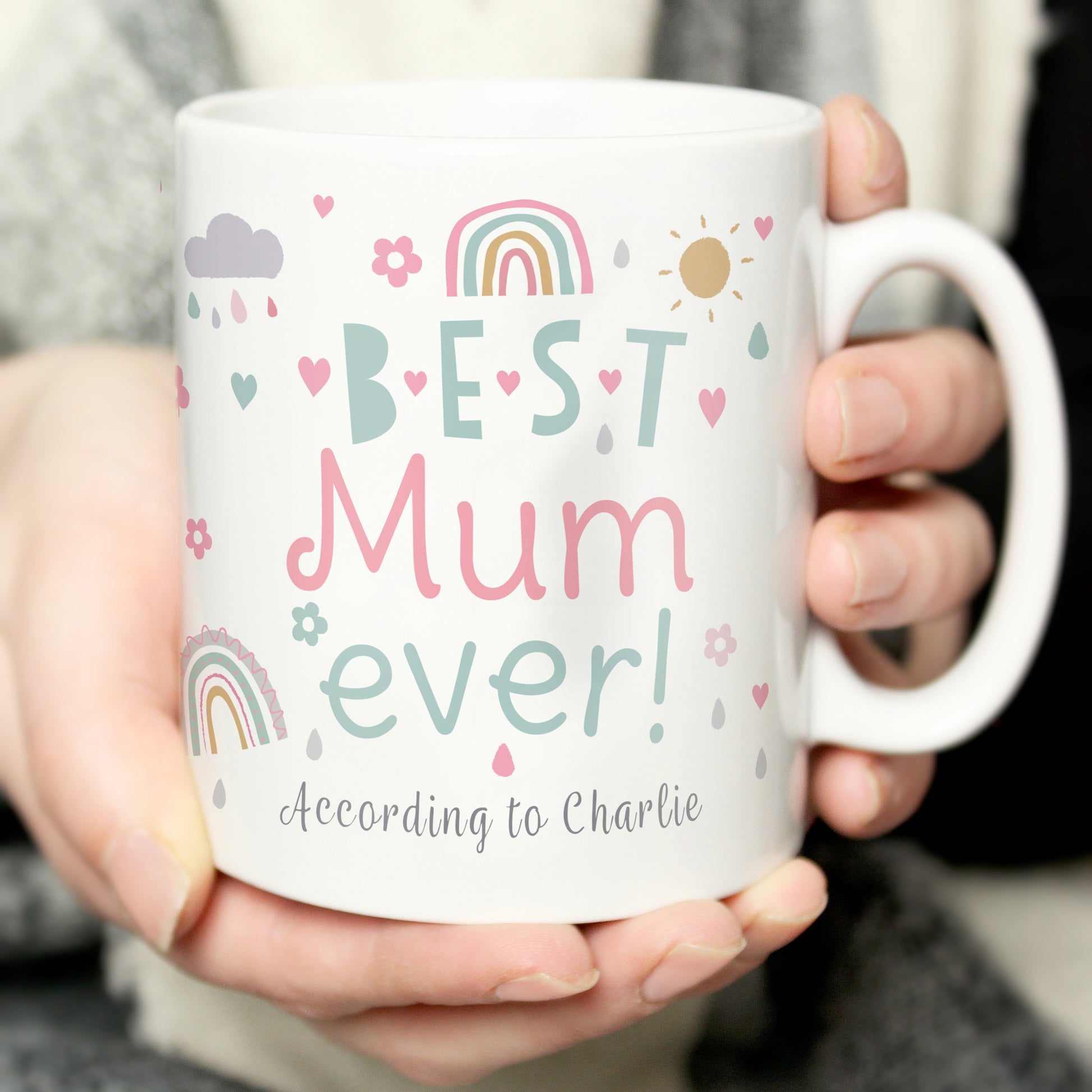 Personalised Best Ever Rainbows & Sunshine Mug from Heartfelt Gifts