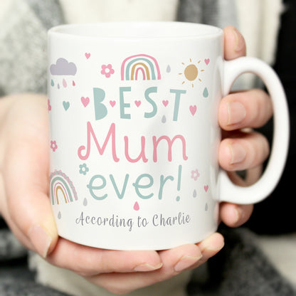 Personalised Best Ever Rainbows & Sunshine Mug from Heartfelt Gifts